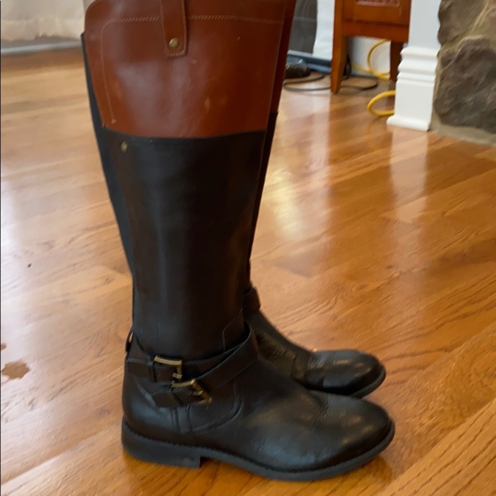 High two tone leather Mark Fisher boots